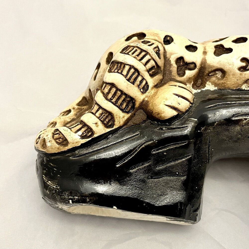 MCM Chalkware/Plaster Large Leopard Table Figure Statue Made in Mexico - Picture 11 of 12